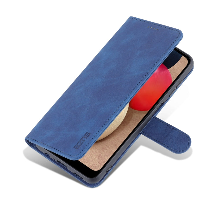 For Samsung Galaxy A13 5G AZNS Skin Feel Calf Texture Horizontal Flip Leather Phone Case