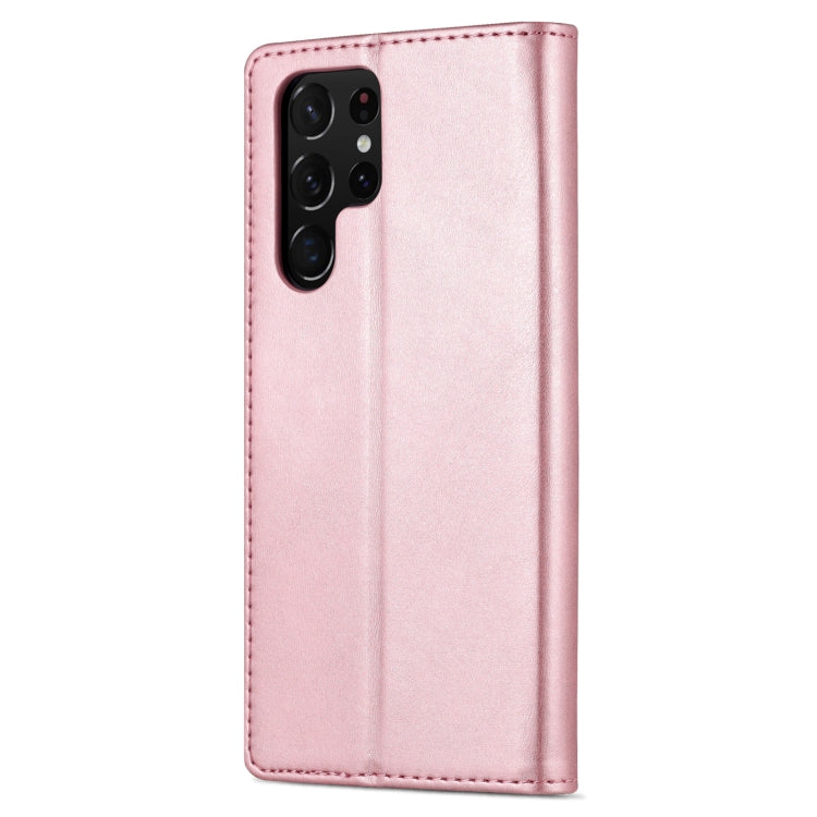 For Samsung Galaxy S22 Ultra 5G AZNS Skin Feel Calf Texture Horizontal Flip Leather Phone Case