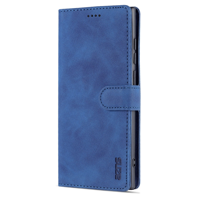 For Samsung Galaxy S22 Ultra 5G AZNS Skin Feel Calf Texture Horizontal Flip Leather Phone Case