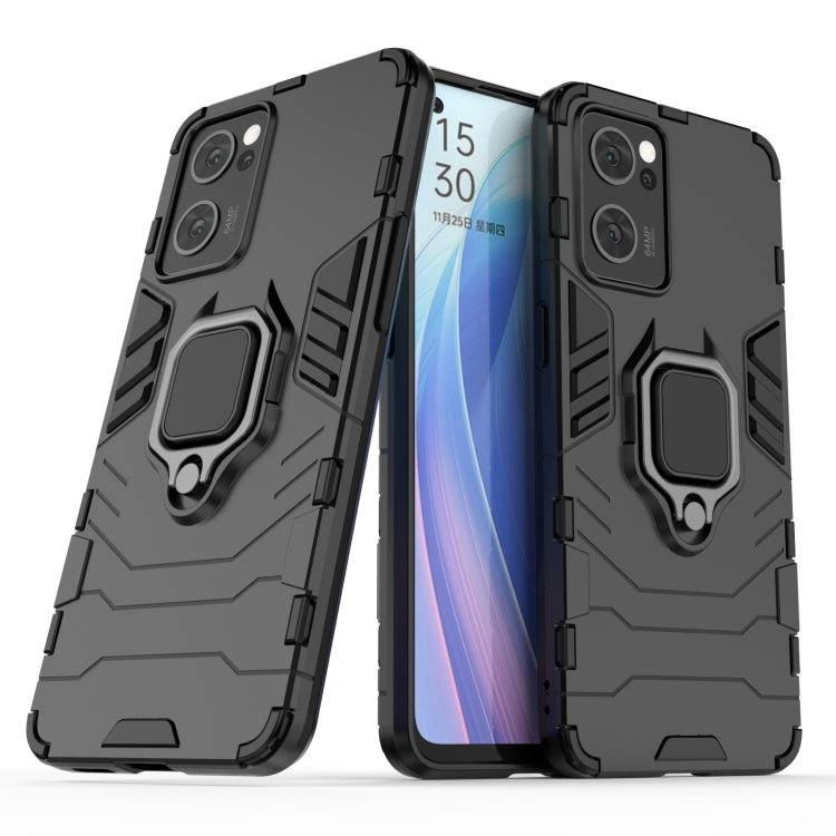 For OPPO Reno7 5G Shockproof PC + TPU Holder Phone Case