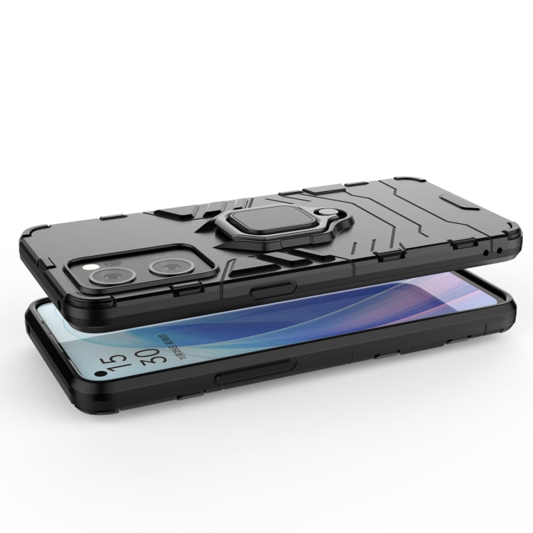For OPPO Reno7 5G Shockproof PC + TPU Holder Phone Case