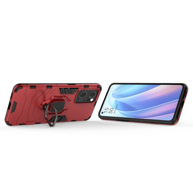 For OPPO Reno7 5G Shockproof PC + TPU Holder Phone Case