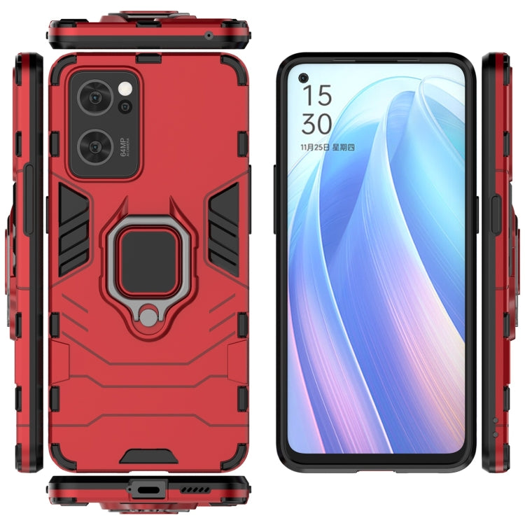 For OPPO Reno7 5G Shockproof PC + TPU Holder Phone Case