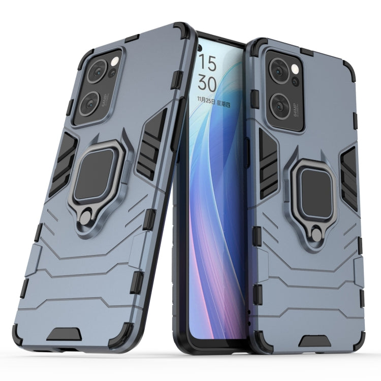 For OPPO Reno7 5G Shockproof PC + TPU Holder Phone Case
