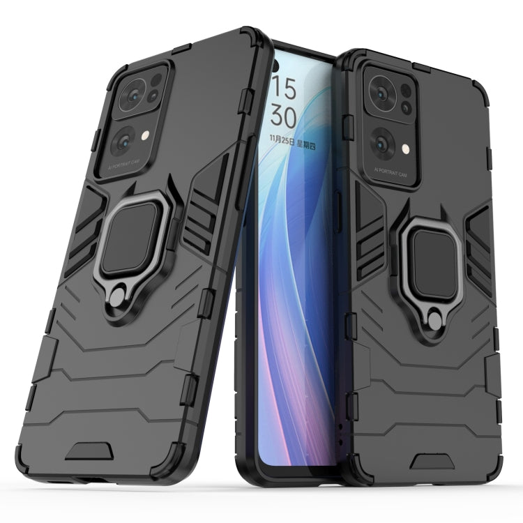 For OPPO Reno7 Pro 5G Shockproof PC + TPU Holder Phone Case