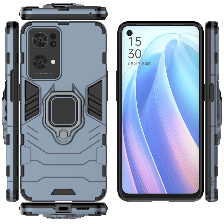 For OPPO Reno7 Pro 5G Shockproof PC + TPU Holder Phone Case
