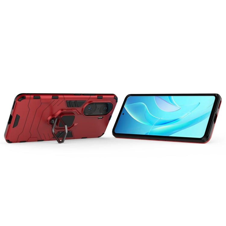 For Honor 60 Pro Shockproof PC + TPU Holder Phone Case