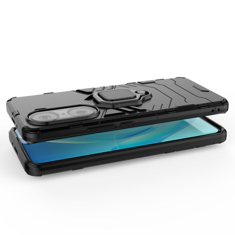 For Honor 60 Pro Shockproof PC + TPU Holder Phone Case