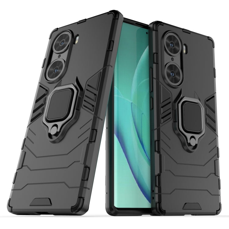 For Honor 60 Shockproof PC + TPU Holder Phone Case