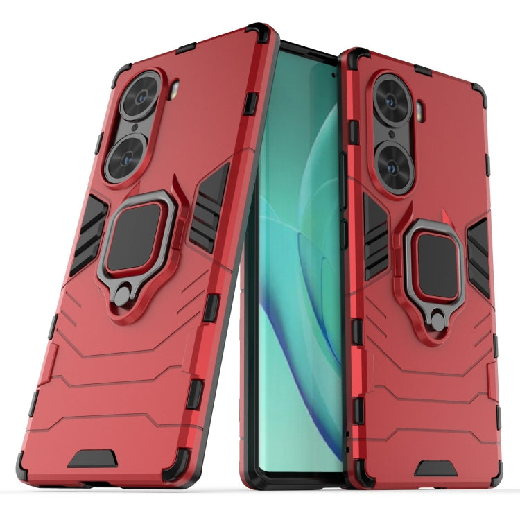 For Honor 60 Shockproof PC + TPU Holder Phone Case