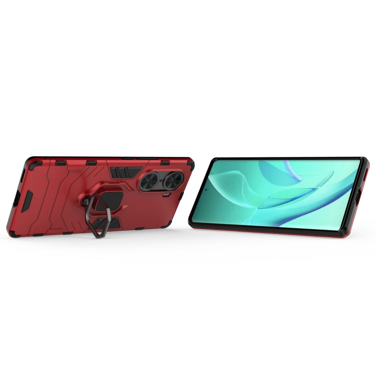 For Honor 60 Shockproof PC + TPU Holder Phone Case