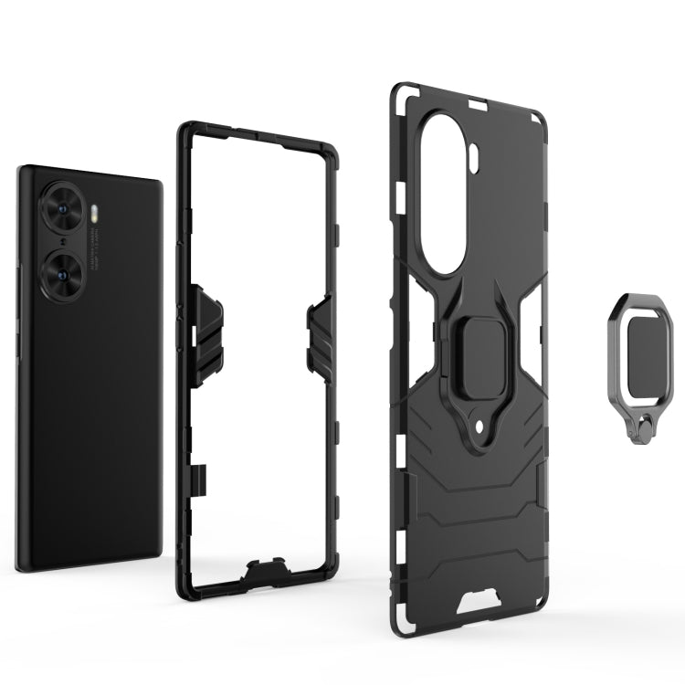 For Honor 60 Shockproof PC + TPU Holder Phone Case