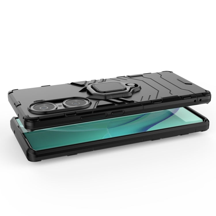 For Honor 60 Shockproof PC + TPU Holder Phone Case