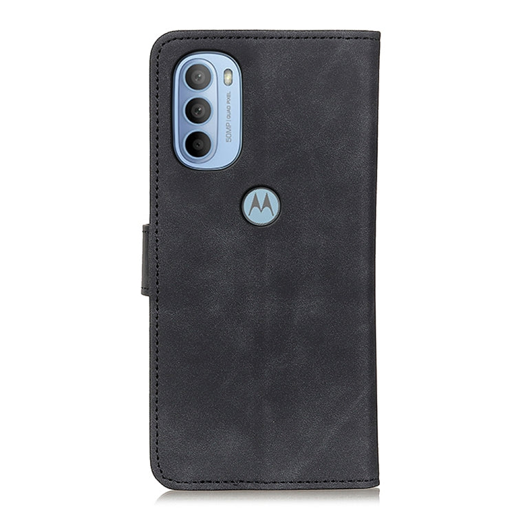 For Motorola Moto G31 5G / G41 5G KHAZNEH Retro Texture Horizontal Flip Leather Phone Case