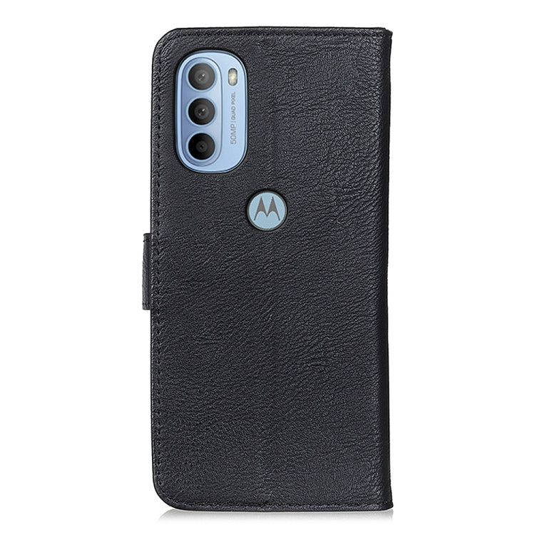 For Motorola Moto G31 5G / G41 5G KHAZNEH Cowhide Texture Horizontal Flip Leather Phone Case