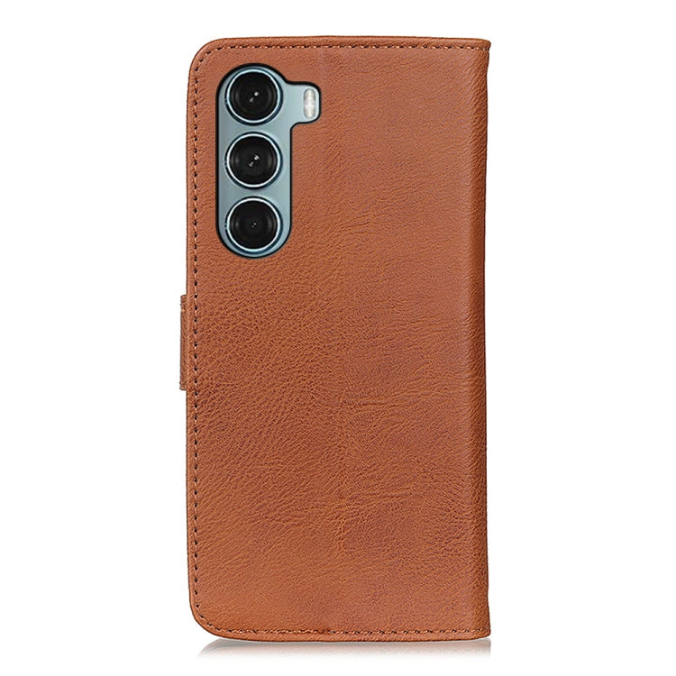 For Motorola Moto G200 5G/Edge S30 5G KHAZNEH Cowhide Texture Horizontal Flip Leather Phone Case