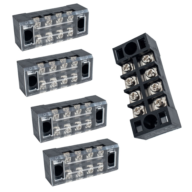 A4000 5 in 1 TB-1504 15A Double Row 4-position Fixed Power Screw Terminal
