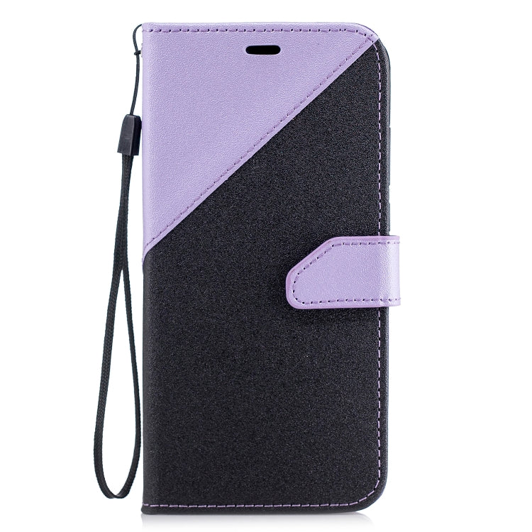 For Huawei P20 Matching Color Frosted Texture Horizontal Flip PU Leather Case with Holder & Card Slots & Lanyard