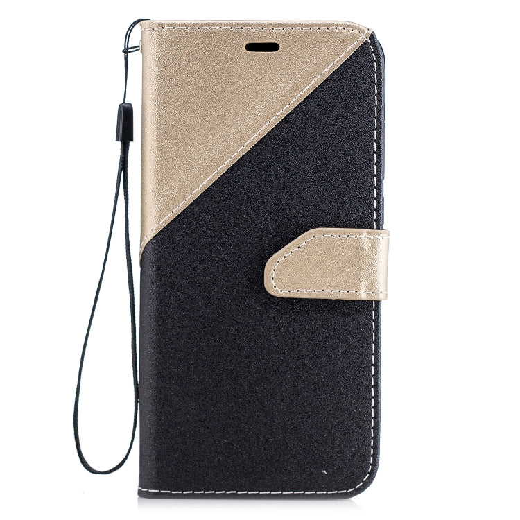 For Huawei P20 Matching Color Frosted Texture Horizontal Flip PU Leather Case with Holder & Card Slots & Lanyard