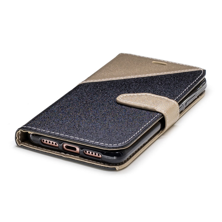 For Huawei P20 Matching Color Frosted Texture Horizontal Flip PU Leather Case with Holder & Card Slots & Lanyard