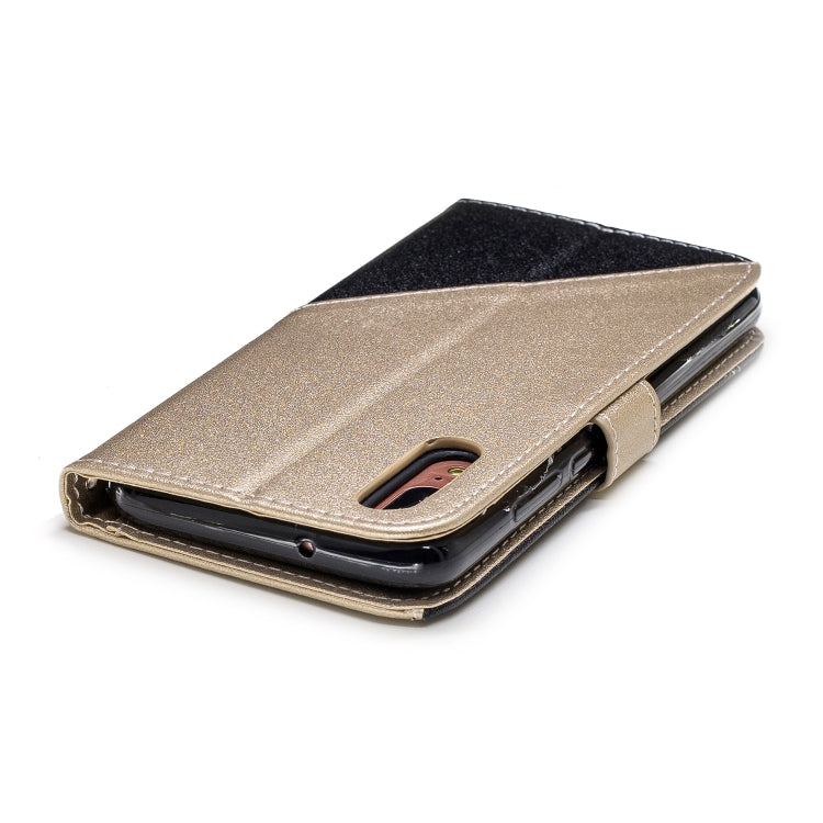 For Huawei P20 Matching Color Frosted Texture Horizontal Flip PU Leather Case with Holder & Card Slots & Lanyard
