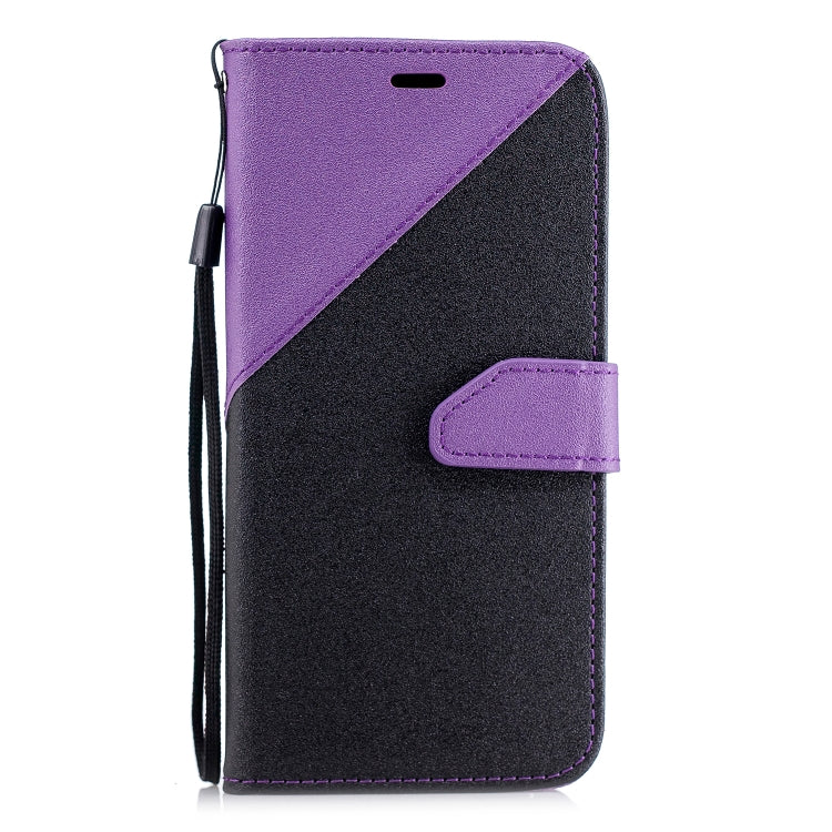 For Huawei P20 Matching Color Frosted Texture Horizontal Flip PU Leather Case with Holder & Card Slots & Lanyard