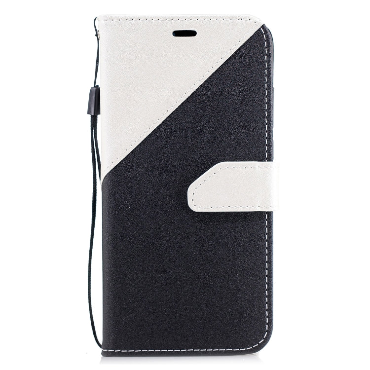 For Huawei P20 Matching Color Frosted Texture Horizontal Flip PU Leather Case with Holder & Card Slots & Lanyard