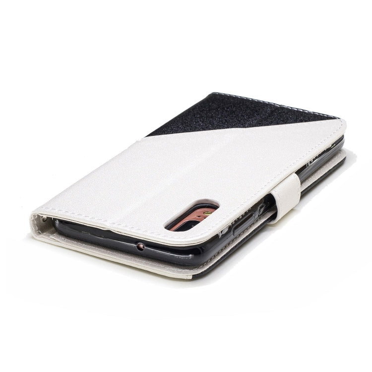 For Huawei P20 Matching Color Frosted Texture Horizontal Flip PU Leather Case with Holder & Card Slots & Lanyard