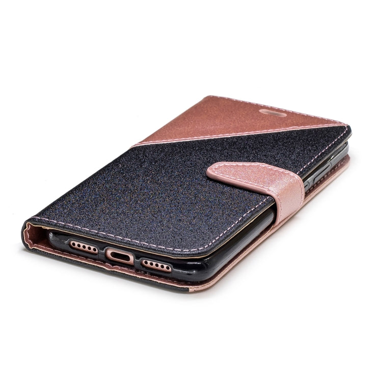 For Huawei P20 Matching Color Frosted Texture Horizontal Flip PU Leather Case with Holder & Card Slots & Lanyard