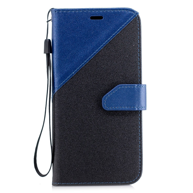 For Huawei P20 Matching Color Frosted Texture Horizontal Flip PU Leather Case with Holder & Card Slots & Lanyard