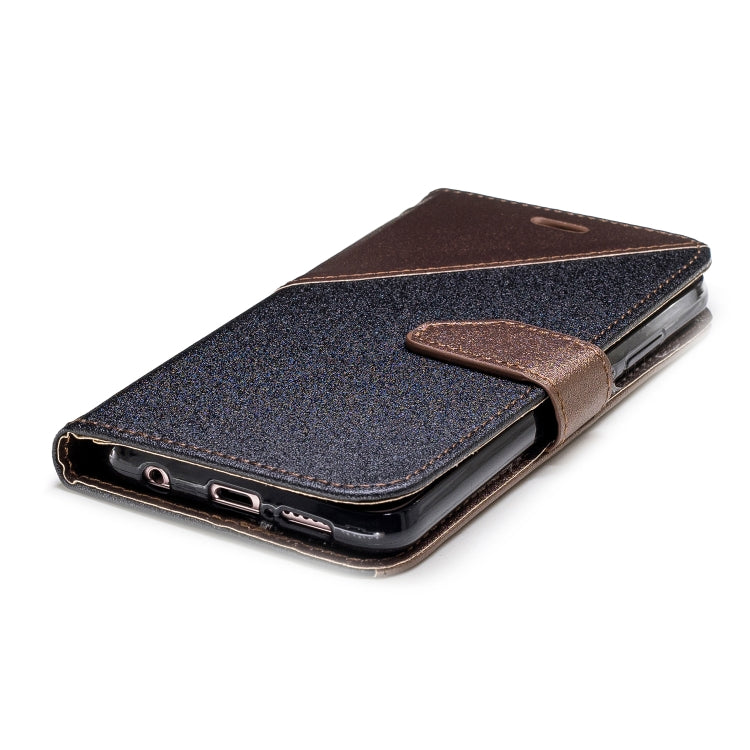 For Huawei P20 Lite Matching Color Frosted Texture Horizontal Flip PU Leather Case with Holder & Card Slots & Lanyard