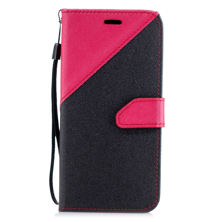 For Huawei P20 Lite Matching Color Frosted Texture Horizontal Flip PU Leather Case with Holder & Card Slots & Lanyard