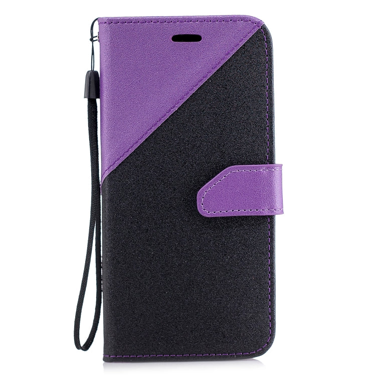 For Huawei P20 Lite Matching Color Frosted Texture Horizontal Flip PU Leather Case with Holder & Card Slots & Lanyard