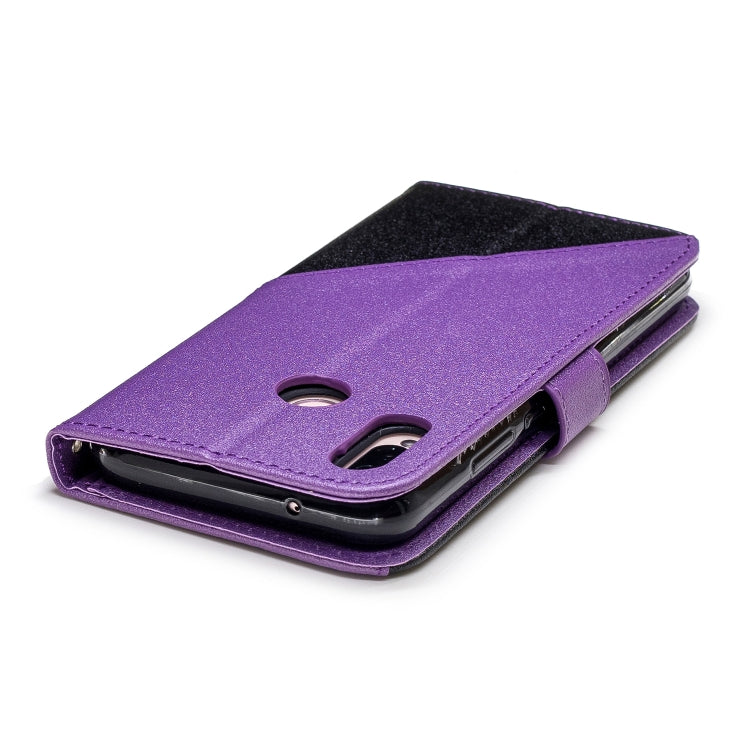 For Huawei P20 Lite Matching Color Frosted Texture Horizontal Flip PU Leather Case with Holder & Card Slots & Lanyard