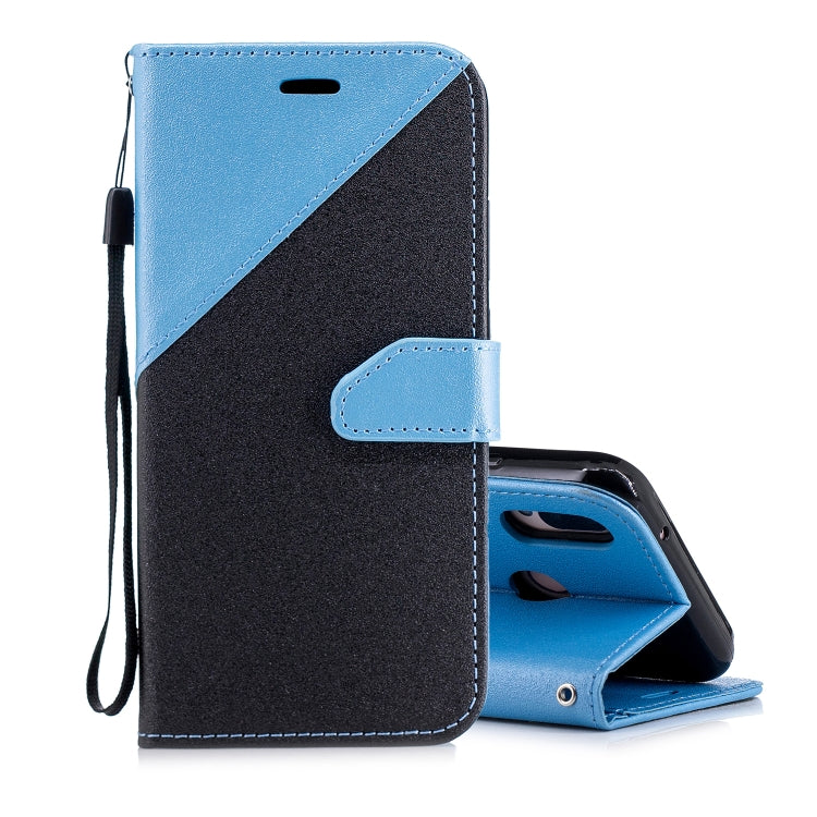 For Huawei P20 Lite Matching Color Frosted Texture Horizontal Flip PU Leather Case with Holder & Card Slots & Lanyard