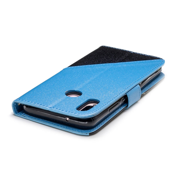 For Huawei P20 Lite Matching Color Frosted Texture Horizontal Flip PU Leather Case with Holder & Card Slots & Lanyard