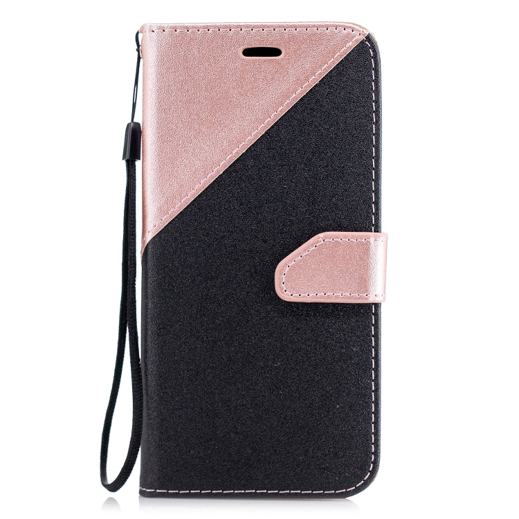 For Huawei P20 Lite Matching Color Frosted Texture Horizontal Flip PU Leather Case with Holder & Card Slots & Lanyard