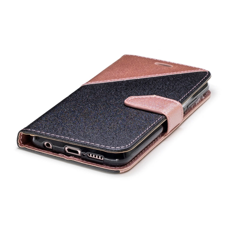 For Huawei P20 Lite Matching Color Frosted Texture Horizontal Flip PU Leather Case with Holder & Card Slots & Lanyard