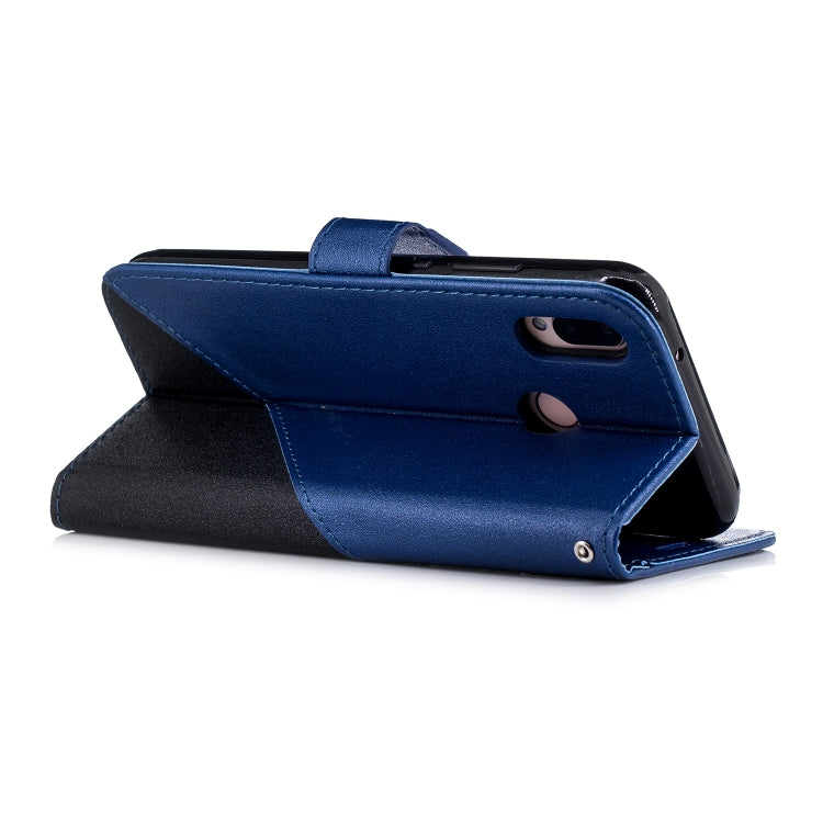 For Huawei P20 Lite Matching Color Frosted Texture Horizontal Flip PU Leather Case with Holder & Card Slots & Lanyard