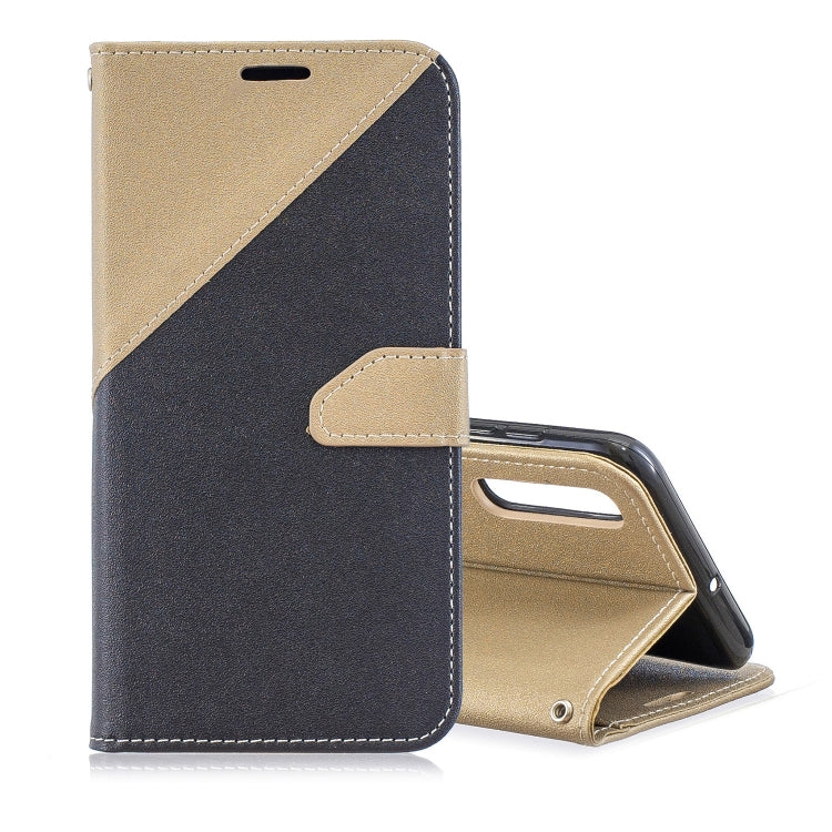 For Huawei P30 Matching Color Frosted Texture Horizontal Flip PU Leather Case with Holder & Card Slots & Lanyard