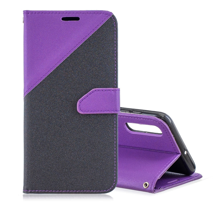 For Huawei P30 Matching Color Frosted Texture Horizontal Flip PU Leather Case with Holder & Card Slots & Lanyard