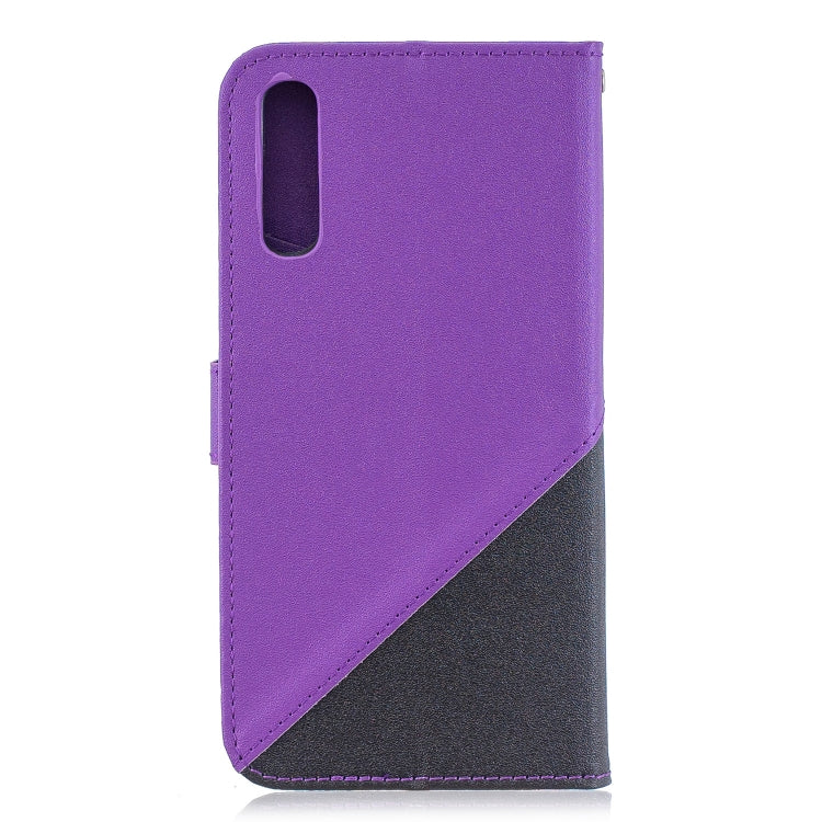 For Huawei P30 Matching Color Frosted Texture Horizontal Flip PU Leather Case with Holder & Card Slots & Lanyard