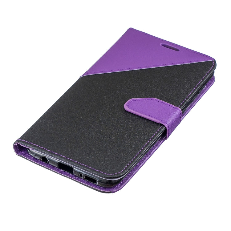 For Huawei P30 Matching Color Frosted Texture Horizontal Flip PU Leather Case with Holder & Card Slots & Lanyard