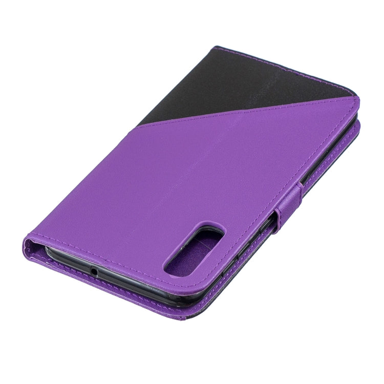 For Huawei P30 Matching Color Frosted Texture Horizontal Flip PU Leather Case with Holder & Card Slots & Lanyard