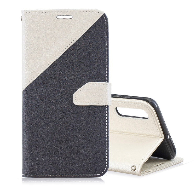 For Huawei P30 Matching Color Frosted Texture Horizontal Flip PU Leather Case with Holder & Card Slots & Lanyard