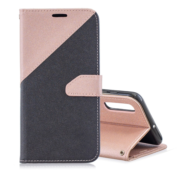 For Huawei P30 Matching Color Frosted Texture Horizontal Flip PU Leather Case with Holder & Card Slots & Lanyard