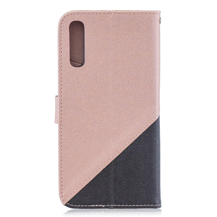 For Huawei P30 Matching Color Frosted Texture Horizontal Flip PU Leather Case with Holder & Card Slots & Lanyard