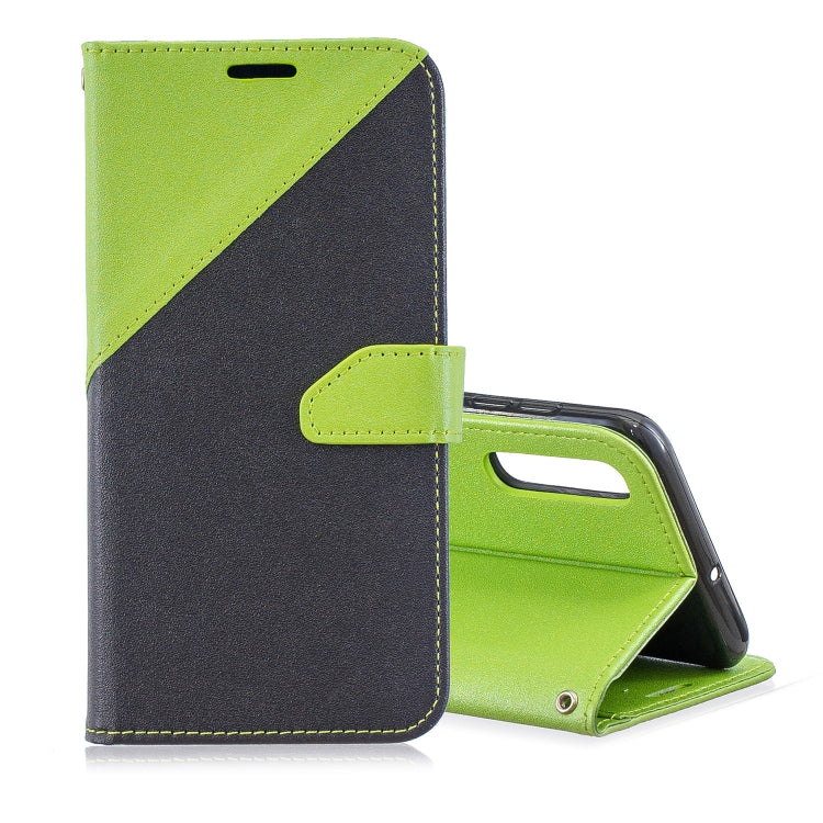 For Huawei P30 Matching Color Frosted Texture Horizontal Flip PU Leather Case with Holder & Card Slots & Lanyard