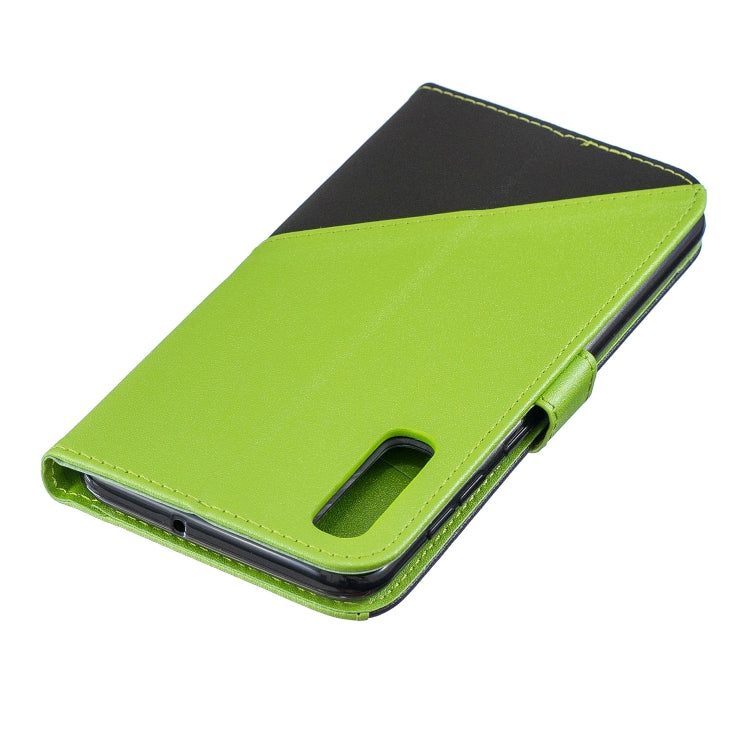 For Huawei P30 Matching Color Frosted Texture Horizontal Flip PU Leather Case with Holder & Card Slots & Lanyard