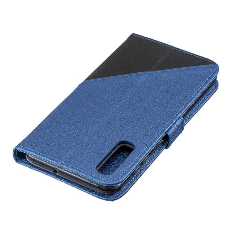 For Huawei P30 Matching Color Frosted Texture Horizontal Flip PU Leather Case with Holder & Card Slots & Lanyard